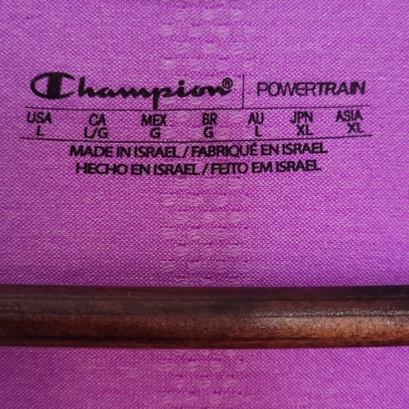 Champion Powertrain Purple Running Shirt - Picture 3 of 4